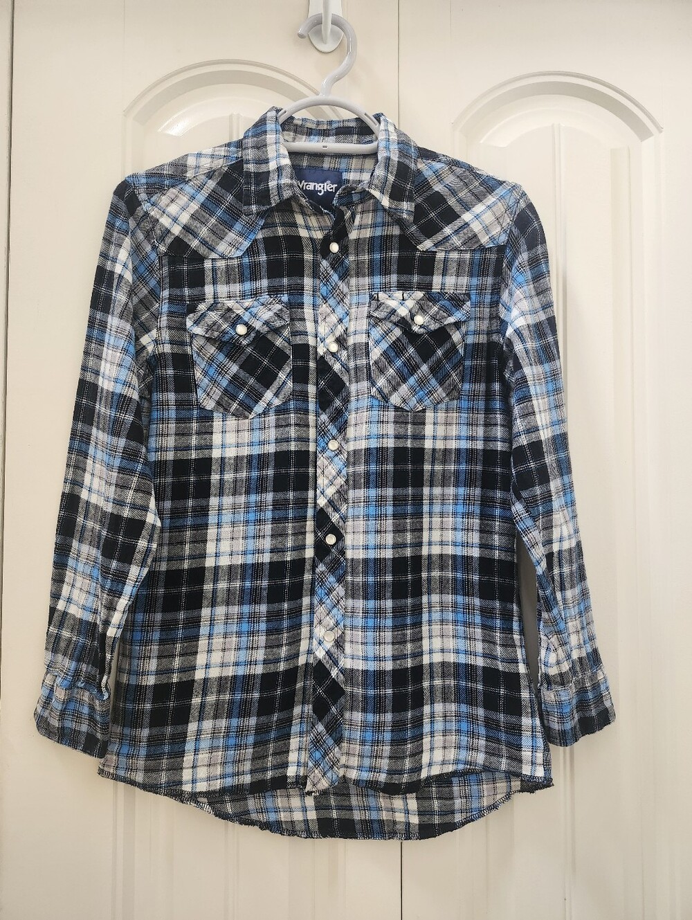 Wrangler Long Sleeve Plaid Flannel Shirt